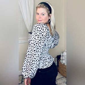 Leopard print blouse